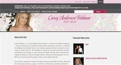 Desktop Screenshot of caseyfeldmanmemories.org